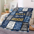 Aonana “To My Grandad” The Legend Flannel Blanket