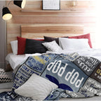 Aonana “To My POP POP” The Legend Flannel Blanket