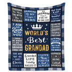 Aonana “To My Grandad” The Legend Flannel Blanket