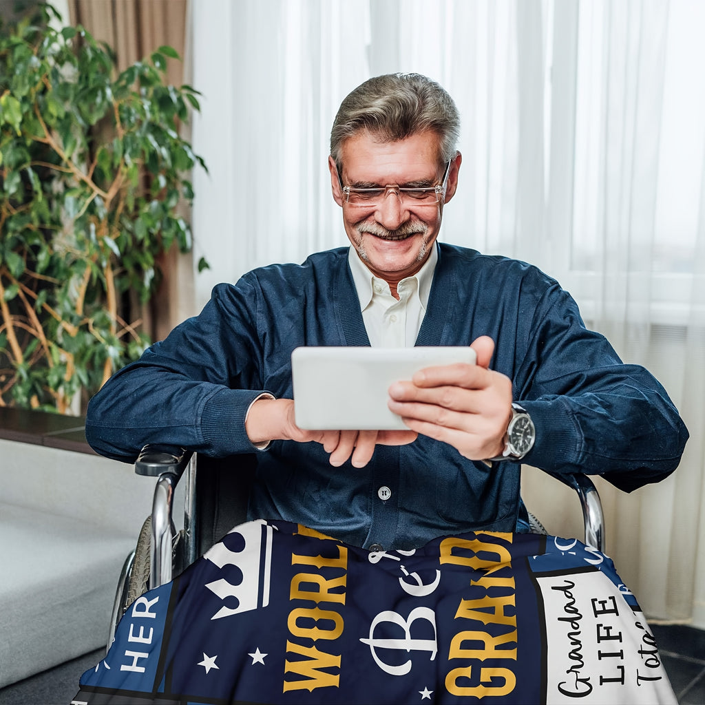 Aonana “To My Grandad” The Legend Flannel Blanket