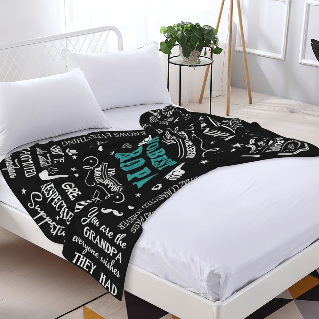 Aonana “To My Grandpa” The Legend Flannel Blanket