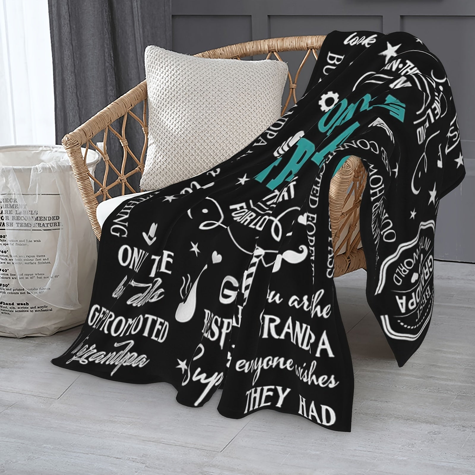 Aonana “To My Grandpa” The Legend Flannel Blanket