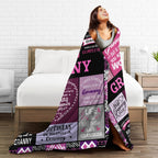 Aonana “To My Granny” The Best Grandmother Flannel Blanket