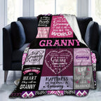 Aonana “To My Granny” The Best Grandmother Flannel Blanket