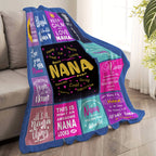 Aonana “To My Nana” The Best Grandmother Flannel Blanket