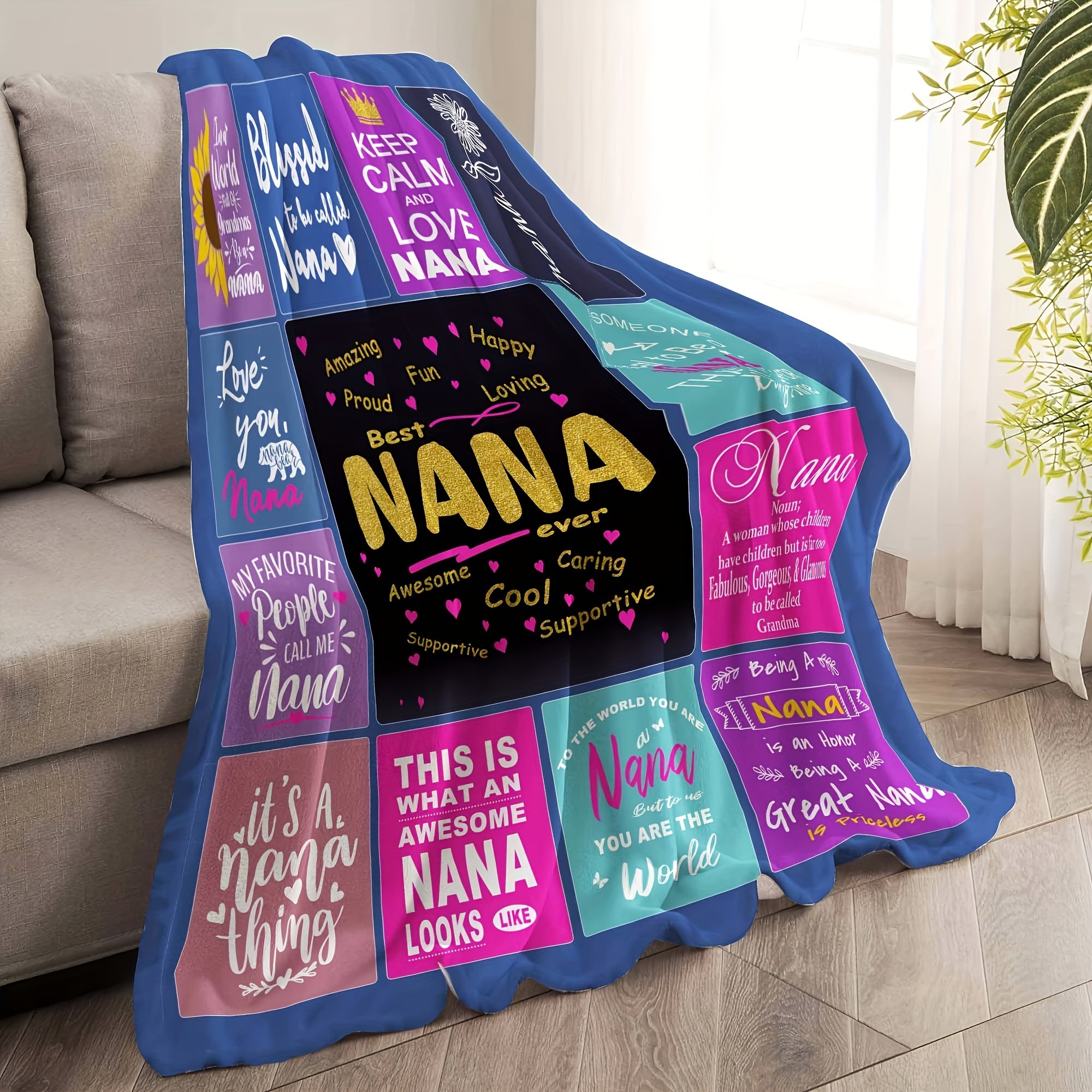 Aonana “To My Nana” The Best Grandmother Flannel Blanket