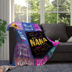 Aonana “To My Nana” The Best Grandmother Flannel Blanket