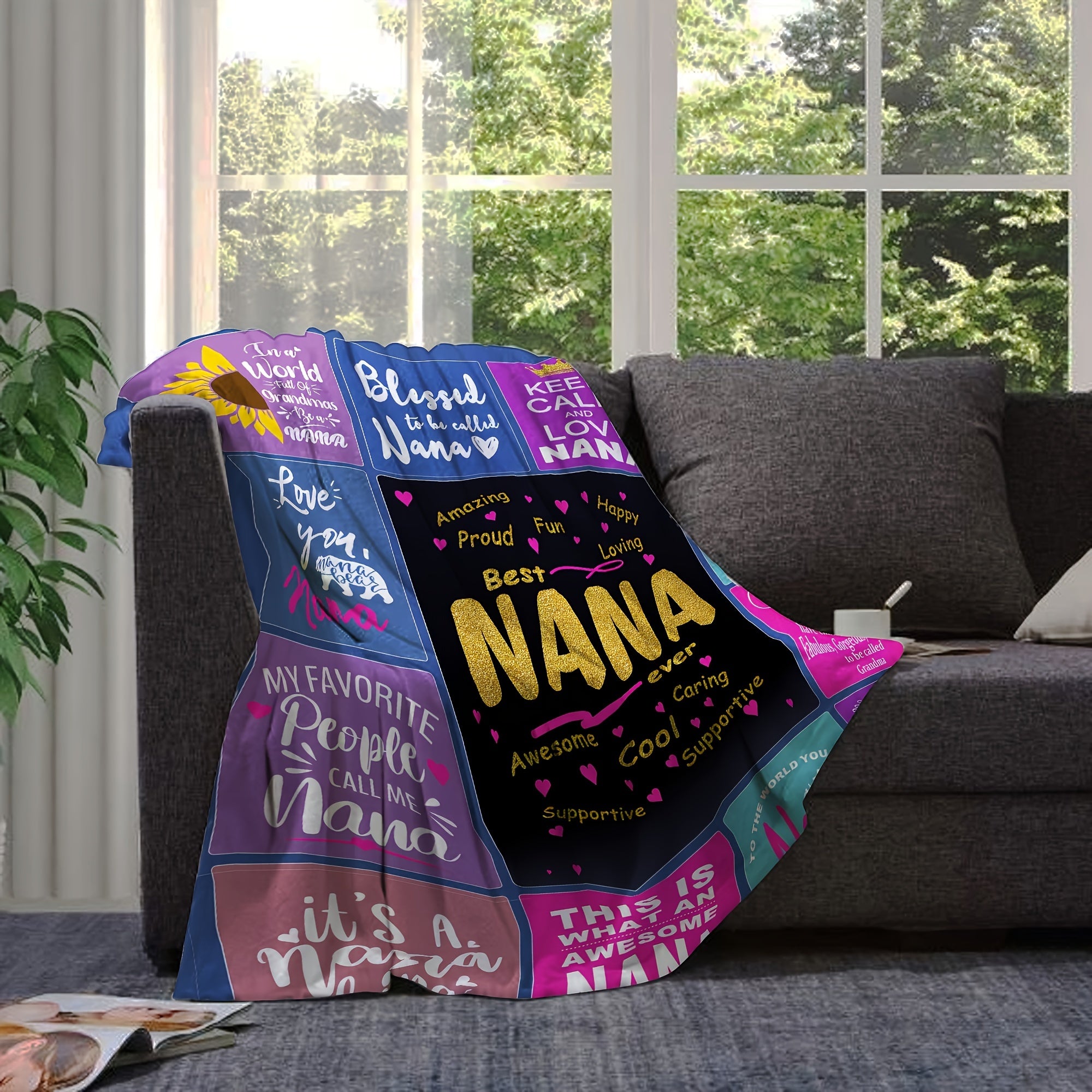 Aonana “To My Nana” The Best Grandmother Flannel Blanket