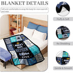 Aonana “World’s Best Nephew Ever” Flannel Throw Blanket