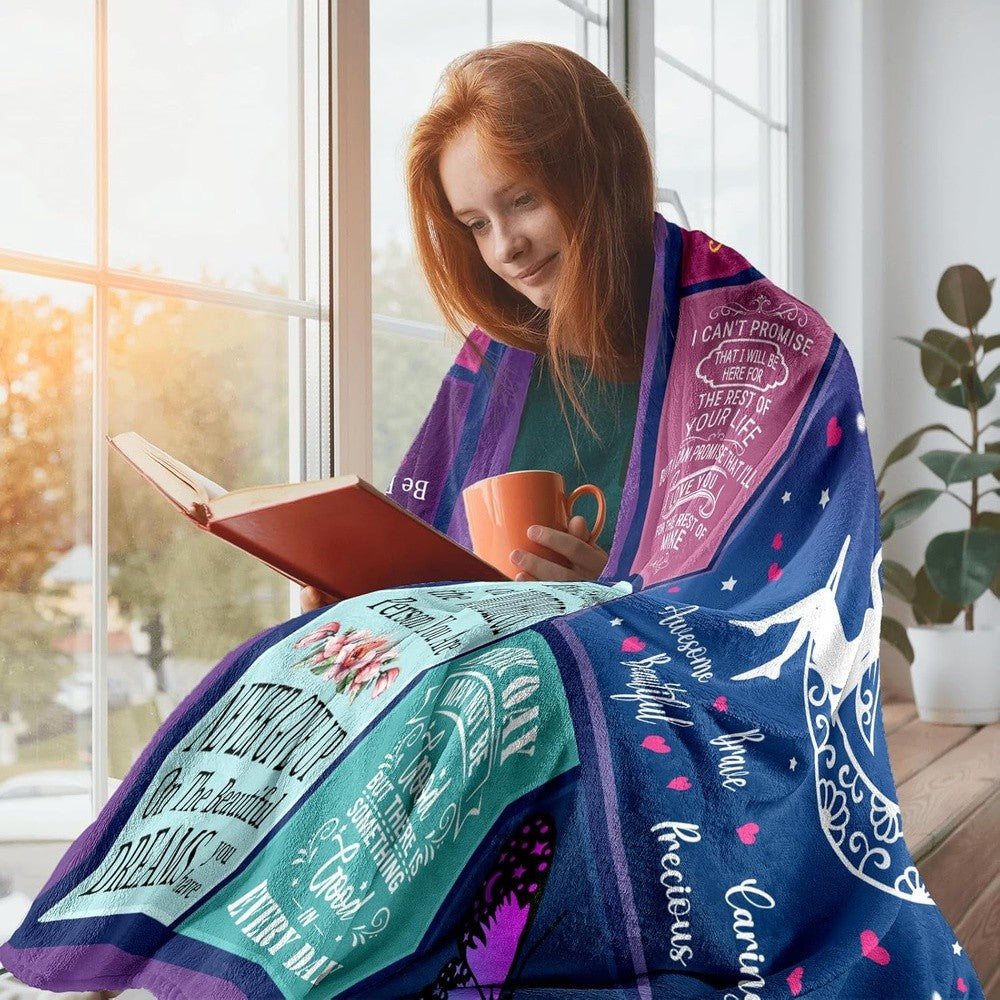 Aonana “To My Niece” Smart Wonderful Flannel Blanket