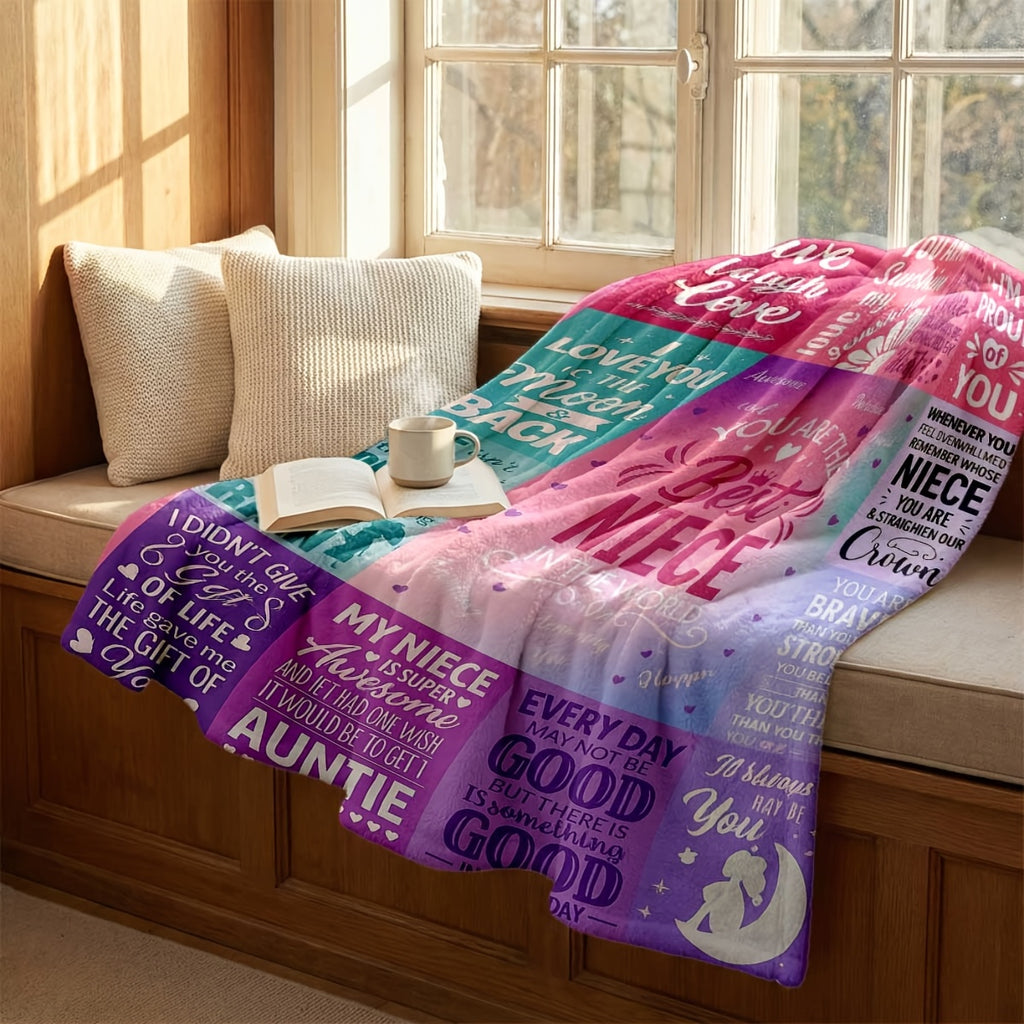 Aonana “To My Niece” Best Forever Flannel Blanket