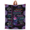 GiftoLuck “To My Niece” Inspirational Flannel Blanket