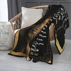Aonana “To My Son” Lion Flannel Blanket
