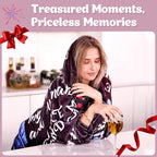 Aonana “To My Wife” Romantic Love Flannel Throw Blanket
