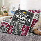 Aonana “To My Grandpa” The Legend Flannel Blanket