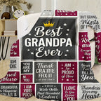 Aonana “To My Grandpa” The Legend Flannel Blanket
