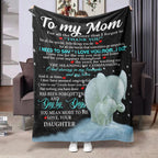 Aonana “To My Mom” Flannel Blanket Soft Cozy Throw Perfect Gift for Mother's Day,Birthday,Holiday