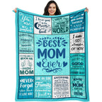 Aonana “To My Mom” Flannel Blanket Soft Cozy Throw Perfect Gift for Mother's Day,Birthday,Holiday