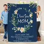 Aonana “To My Mom” Flannel Blanket Soft Cozy Throw Perfect Gift for Mother's Day,Birthday,Holiday