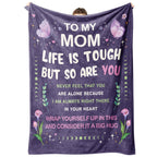 Aonana “To My Mom” Flannel Blanket Soft Cozy Throw Perfect Gift for Mother's Day,Birthday,Holiday