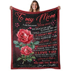 Aonana “To My Mom” Flannel Blanket Soft Cozy Throw Perfect Gift for Mother's Day,Birthday,Holiday