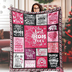 Aonana “To My Mom” Endless Love Flannel Blanket