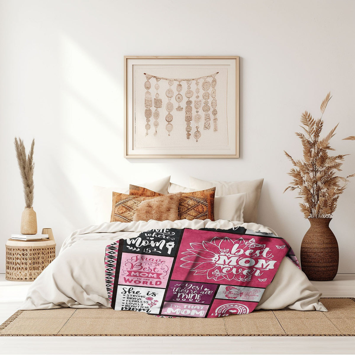 Aonana “To My Mom” Endless Love Flannel Blanket