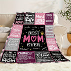 Aonana “To My Mom” Endless Love Flannel Blanket