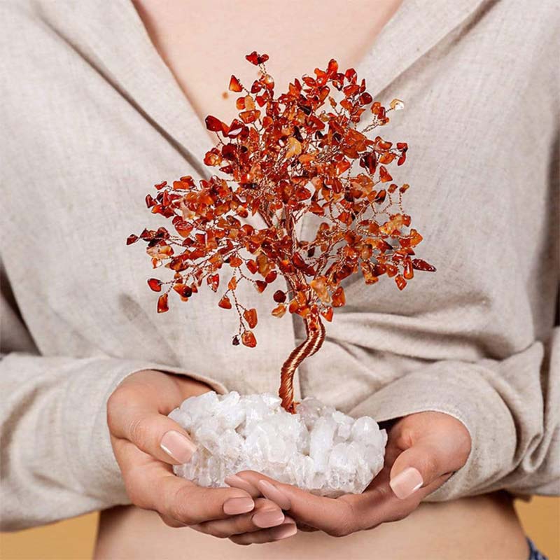 Giftoluck I Am Creative - Carnelian Feng Shui Tree