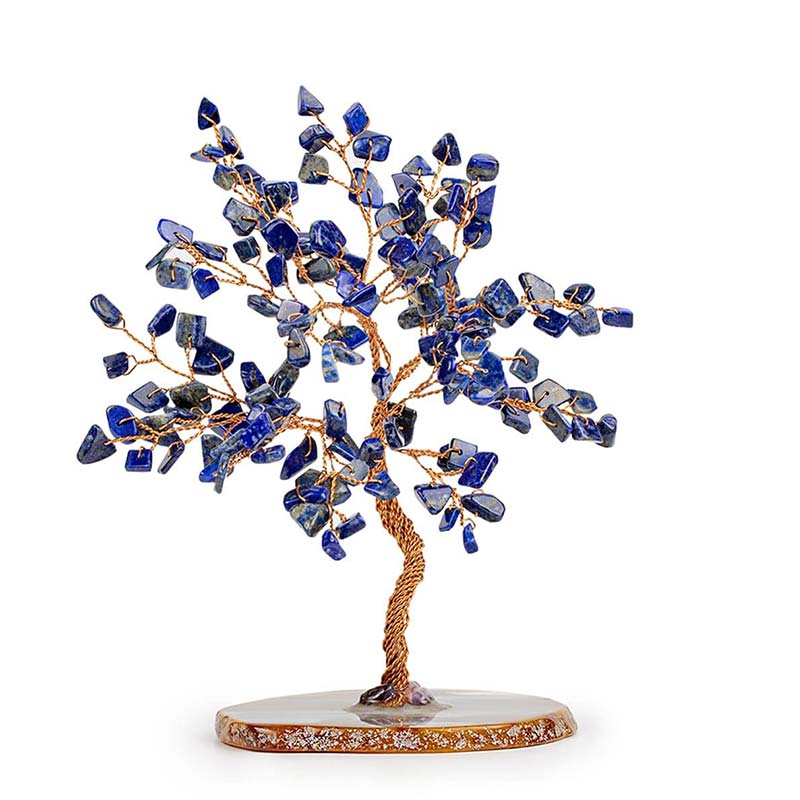 Giftoluck The Wisdom Keeper - Lapis Lazuli Feng Shui Tree