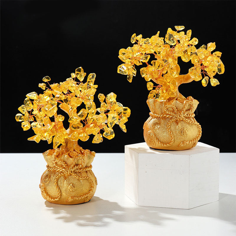 GiftoLuck Citrine Tree Of Life Feng Shui Tree
