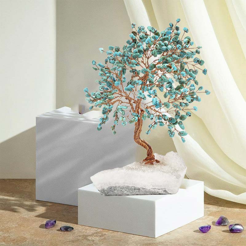 Giftoluck The Master Healer - Turquoise Feng Shui Tree