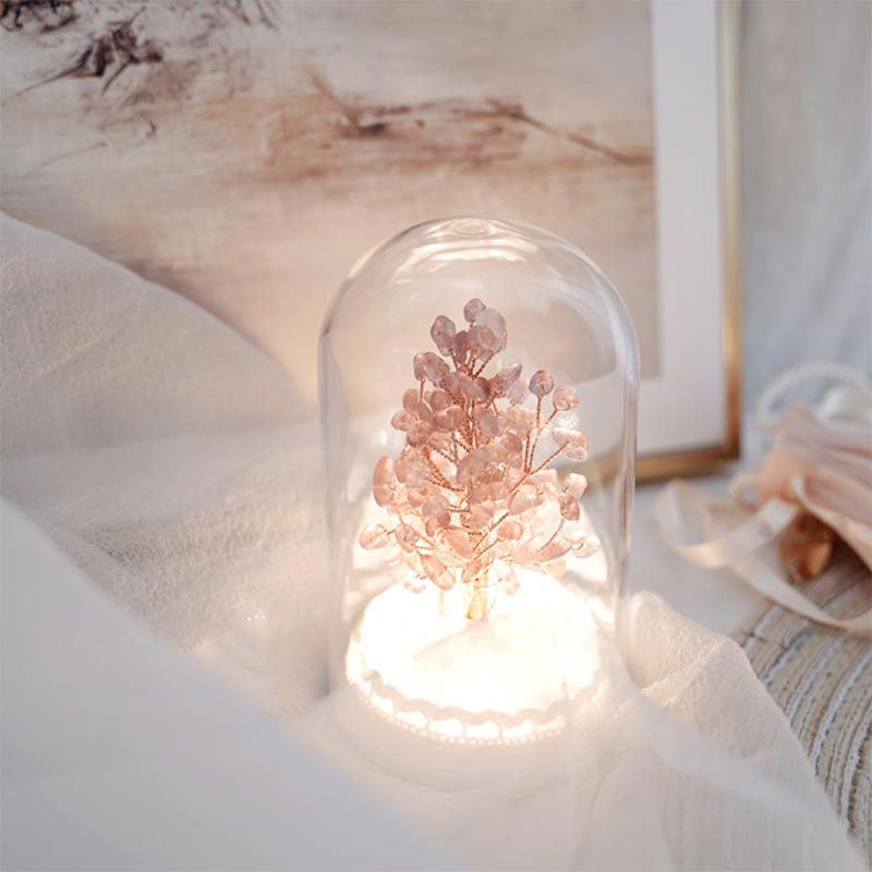 GiftoLuck Christmas Tree Crystal Stone Night Light Decoration