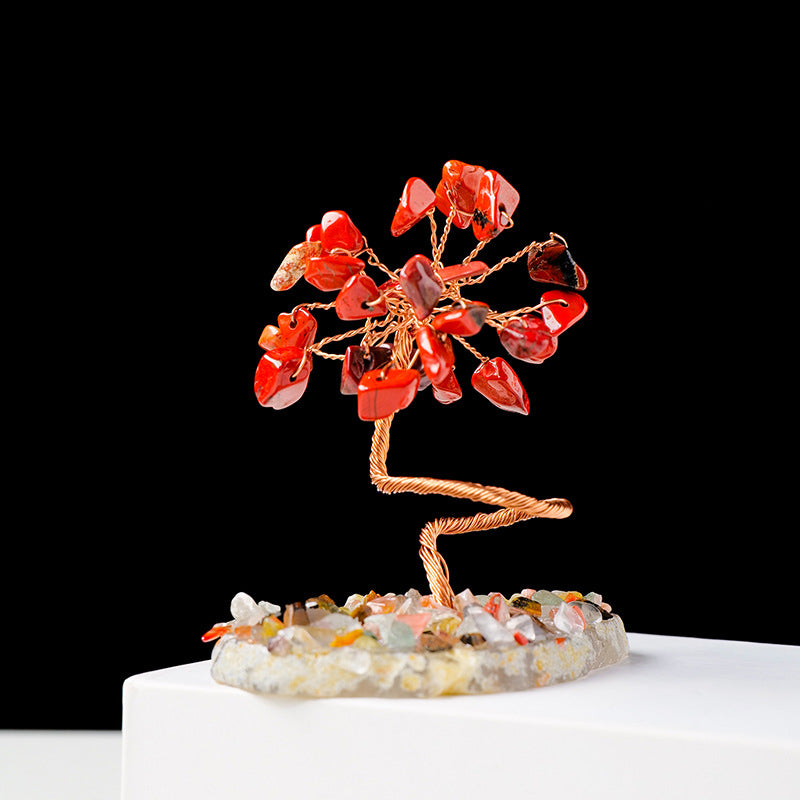Giftoluck 1pc Money Tree Copper Wire Wrapped Feng Shui Tree