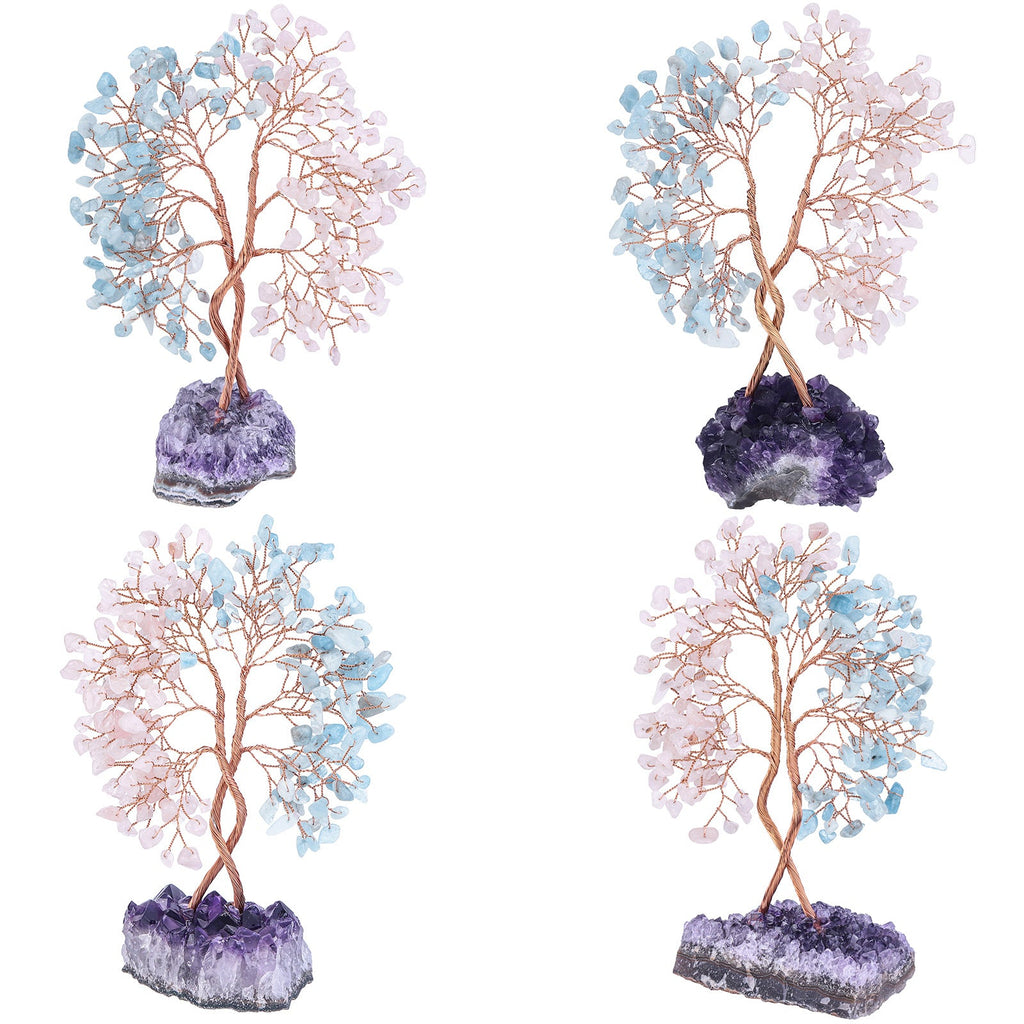 Giftoluck Amethyst Mine Base Concentric Feng Shui Tree