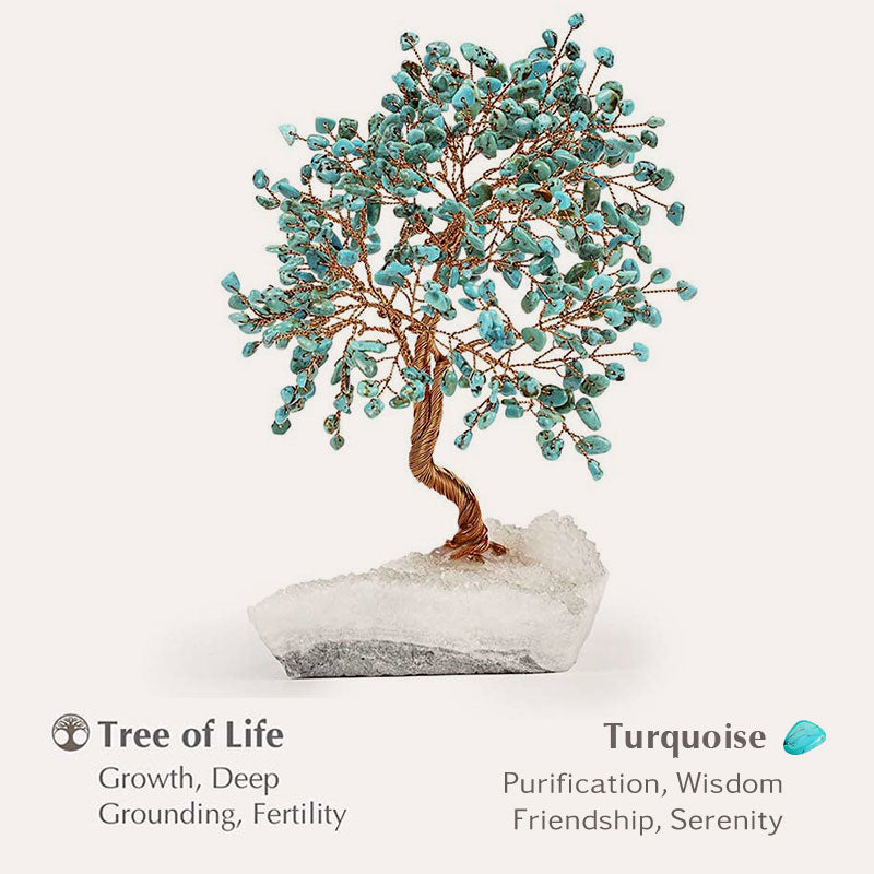 Giftoluck The Master Healer - Turquoise Feng Shui Tree