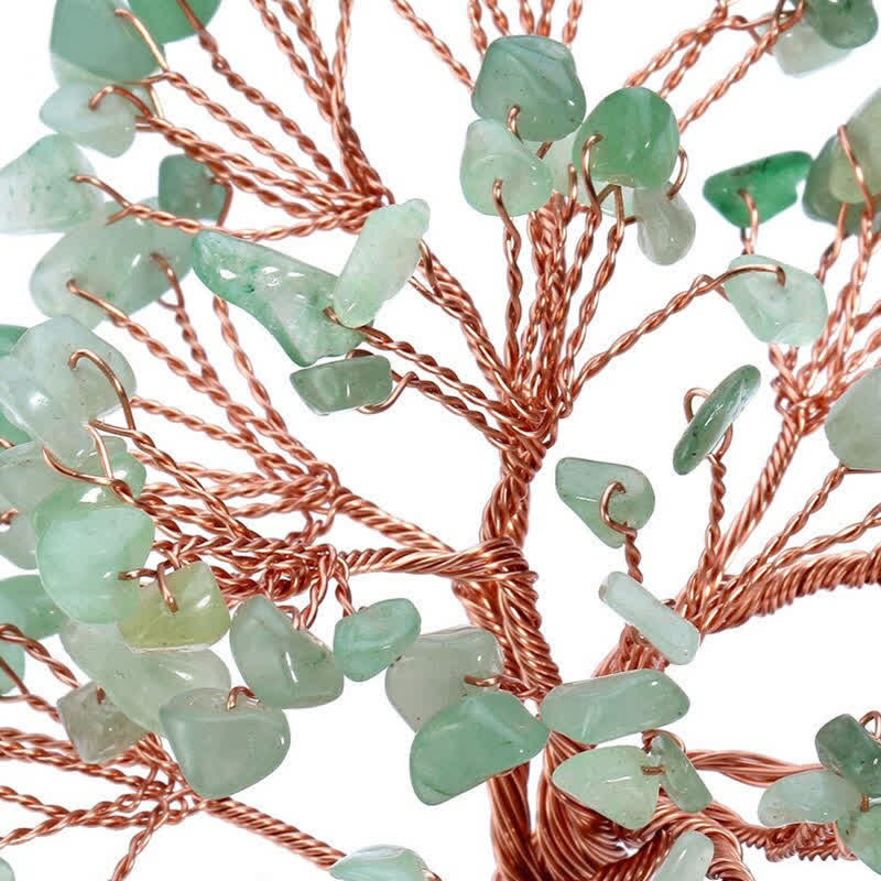 Giftoluck Healing Green Aventurine Feng Shui Tree